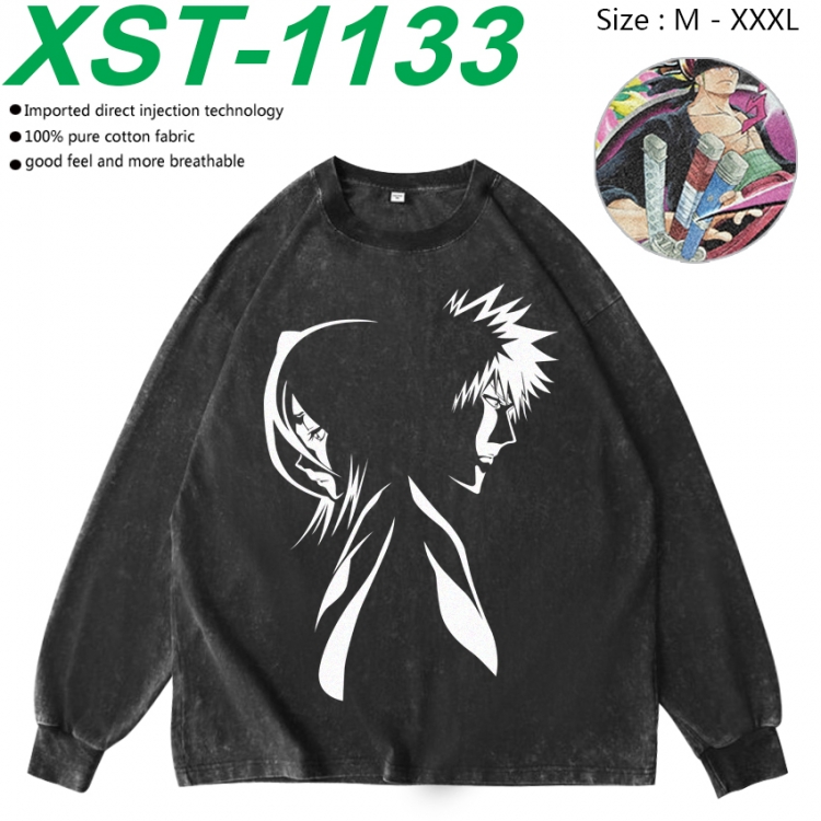 Bleach Anime washing water pure cotton long sleeved sweatshirt from M to 3XL