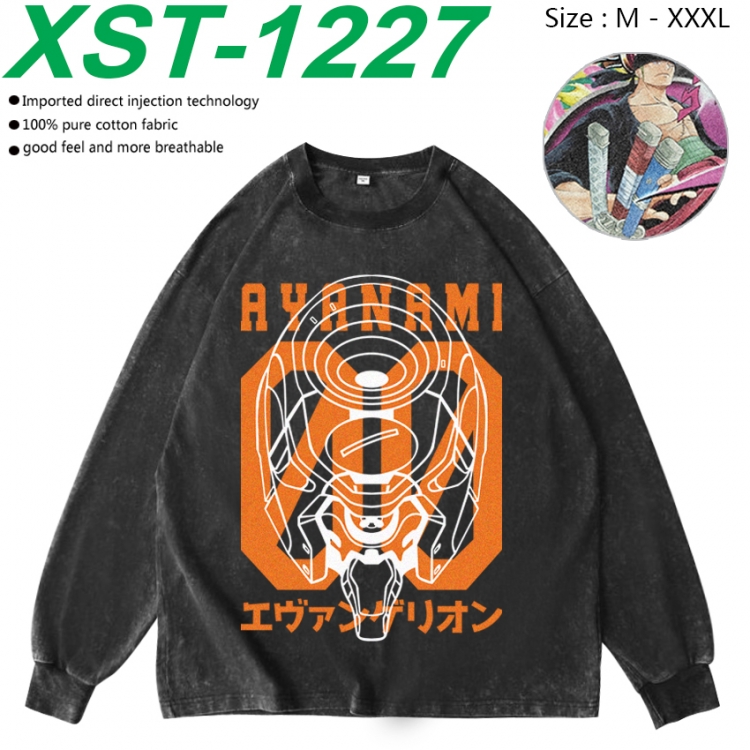 EVA Anime washing water pure cotton long sleeved sweatshirt from M to 3XL  XST-1227