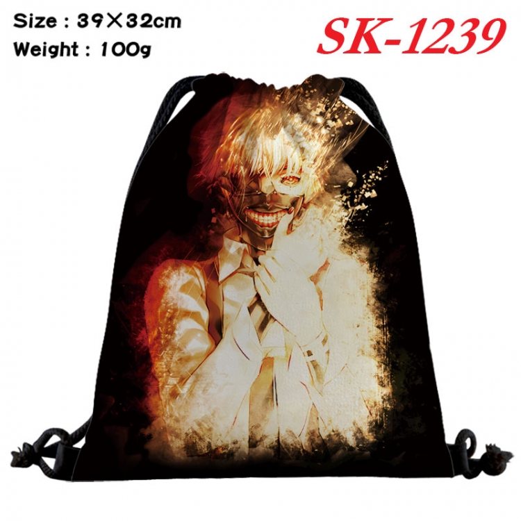 Tokyo Ghoul cartoon Waterproof Nylon Full Color Drawstring Pocket 39x32cm  sk-1239