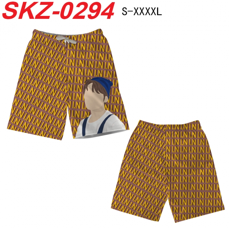 straykids Anime full-color digital printed beach shorts from S to 4XL SKZ-0294