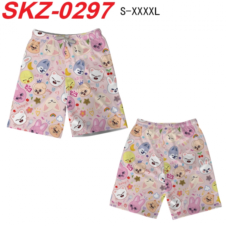 straykids Anime full-color digital printed beach shorts from S to 4XL SKZ-0297