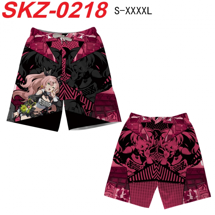 Zenless Zone Zero Anime full-color digital printed beach shorts from S to 4XL