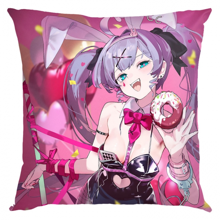 Hatsune Miku Anime square full-color pillow cushion 45X45CM NO FILLING  C3-138