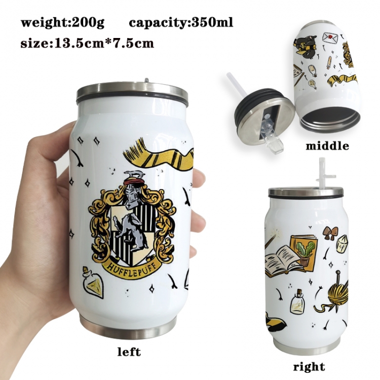 Harry Potter Anime Printed Stainless Steel Insulated Cup Straw Water Cup 350ML