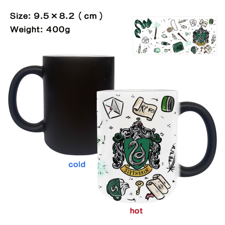 Harry Potter Anime peripherals color changing ceramic cup tea cup mug 9.5X8.2cm