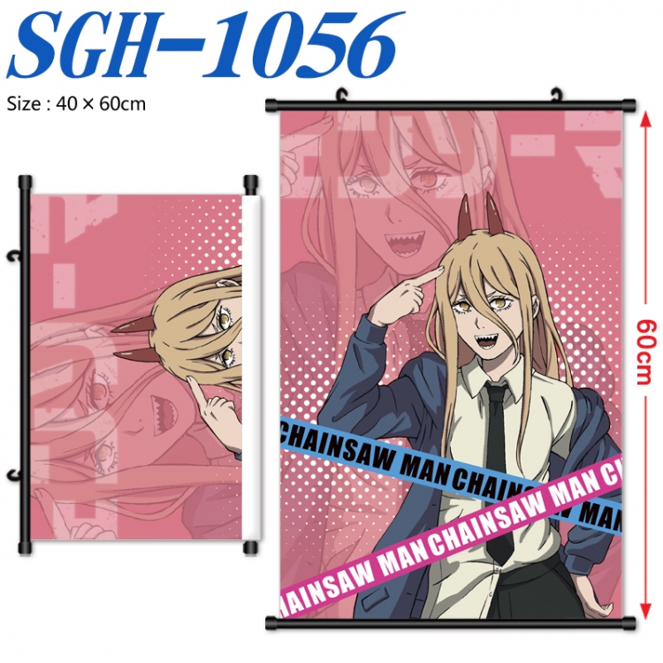 Chainsaw man Anime digital printed pole style hanging picture Wall Scroll 40x60cm SGH-1056