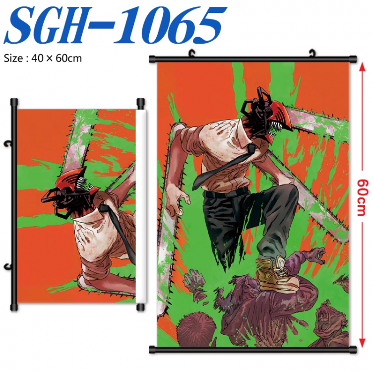 Chainsaw man Anime digital printed pole style hanging picture Wall Scroll 40x60cm  SGH-1065