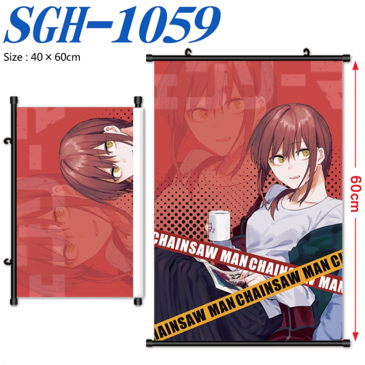 Chainsaw man Anime digital printed pole style hanging picture Wall Scroll 40x60cm  SGH-1059