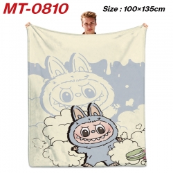 Labubu Anime flannel blanket a...