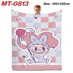 Labubu Anime flannel blanket a...