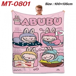 Labubu Anime flannel blanket a...