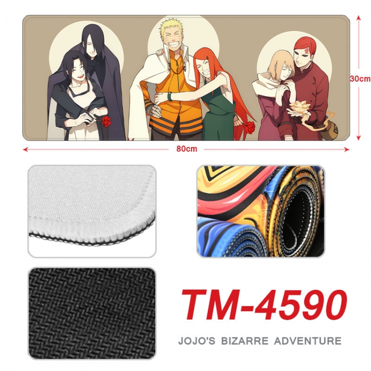 Naruto Anime peripheral new lock edge mouse pad 80X30cm  tm-4590