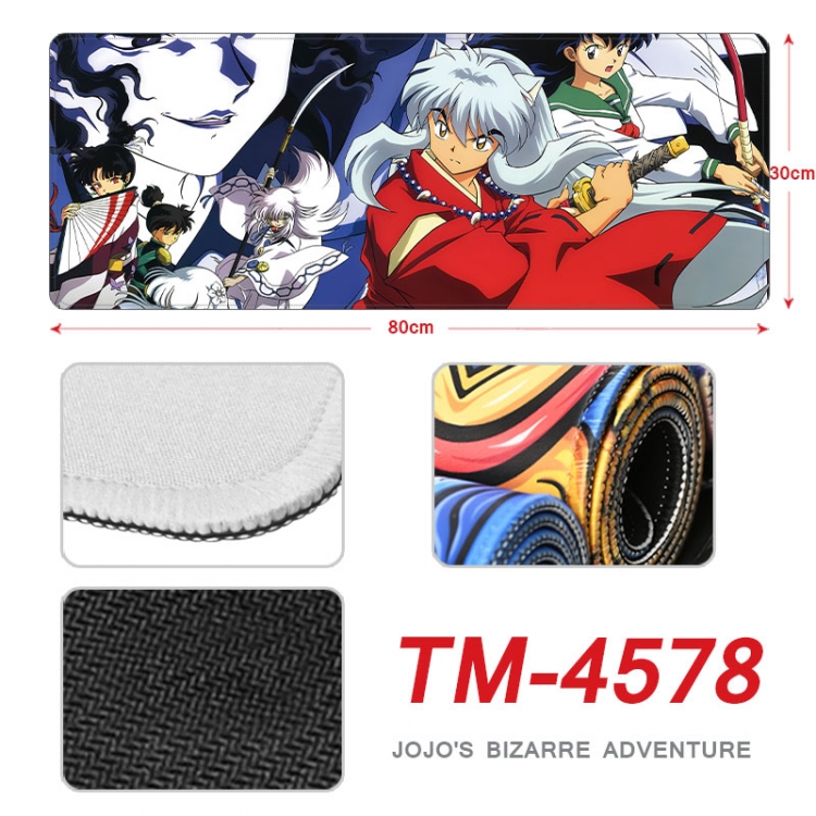 Inuyasha Anime peripheral new lock edge mouse pad 80X30cm   tm-4578