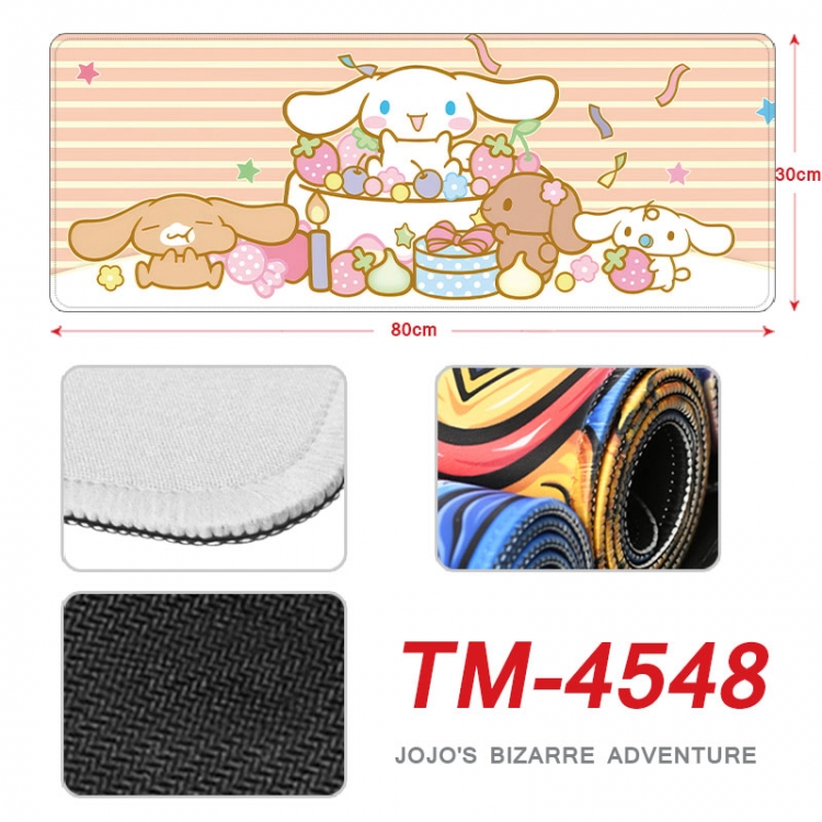 Cinnamoroll Anime peripheral new lock edge mouse pad 80X30cm tm-4548