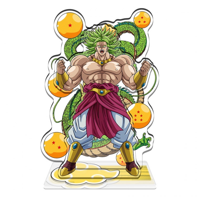 DRAGON BALL Broly Anime characters Double Insert Style acrylic Standing Plates Keychain