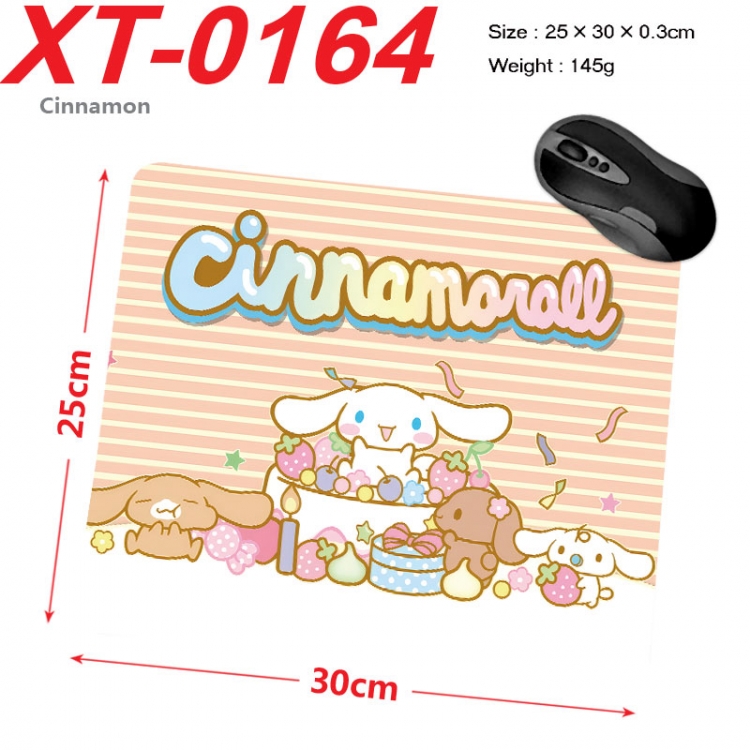 Cinnamoroll Anime peripheral new lock edge mouse pad 25X30cm