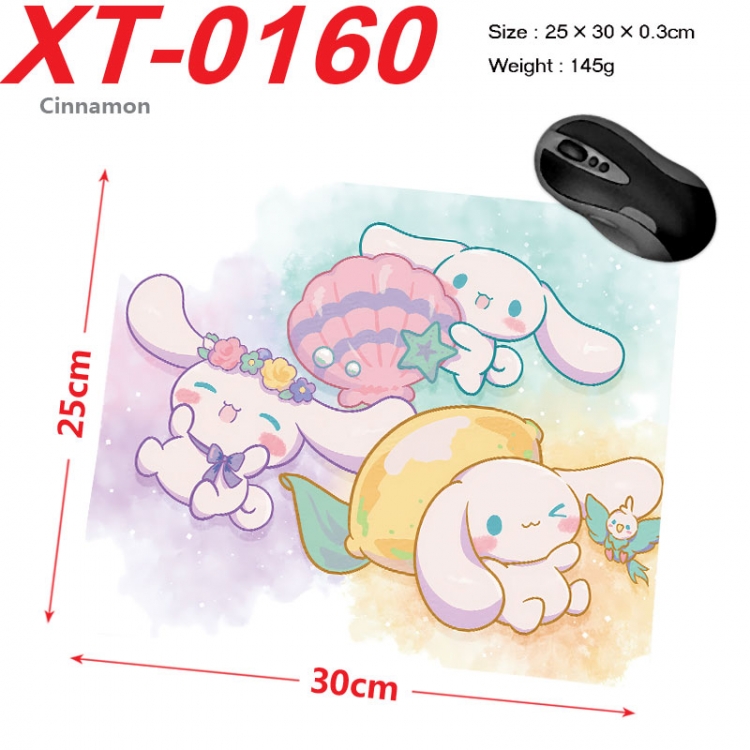 Cinnamoroll Anime peripheral new lock edge mouse pad 25X30cm