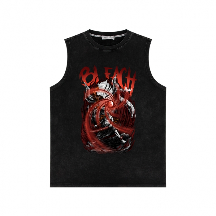 Bleach Anime peripheral washed vest direct spray process 290g from S to 2XL