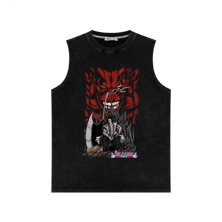 Bleach Anime peripheral washed vest direct spray process 290g from S to 2XL