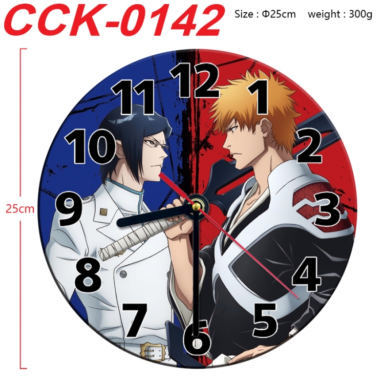 Bleach Anime peripheral printed full-color wall clock 25cm CCK-0142