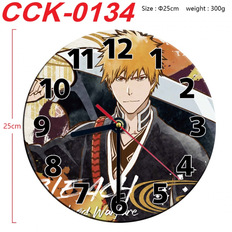 Bleach Anime peripheral printed full-color wall clock 25cm CCK-0134