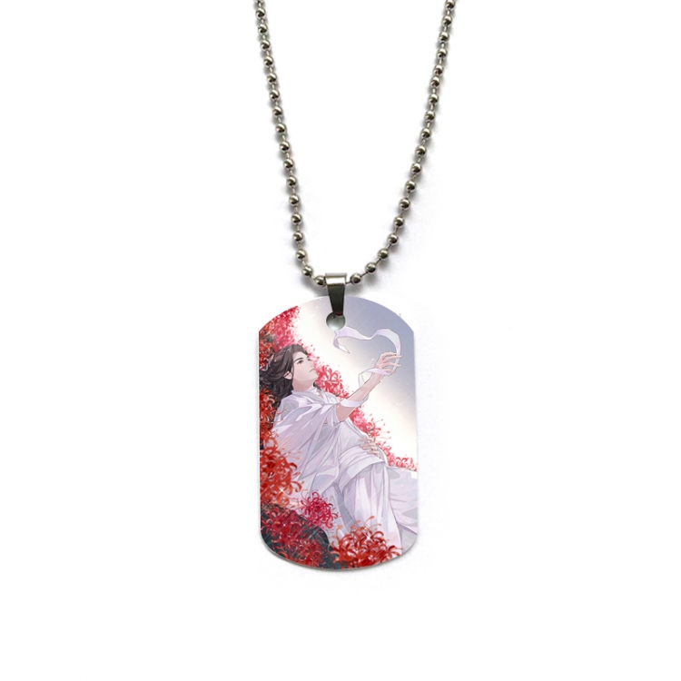 Heaven Official's Blessing Anime double-sided full color printed military brand necklace price for 5 pcs