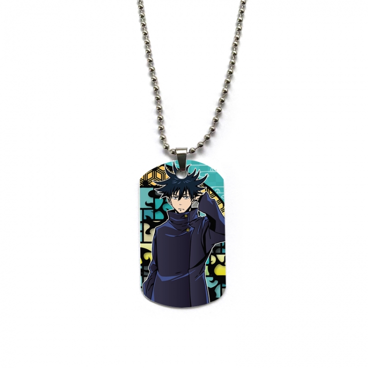 Jujutsu Kaisen Anime double-sided full color printed military brand necklace price for 5 pcs