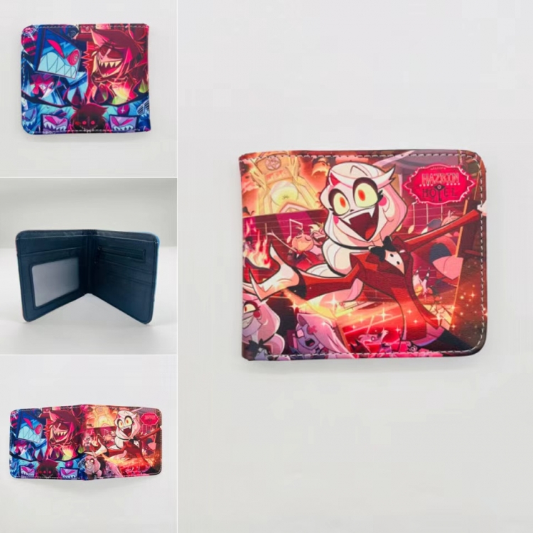 Hazbin Hotel Full color Two fold short card case wallet 11X9.5CM  