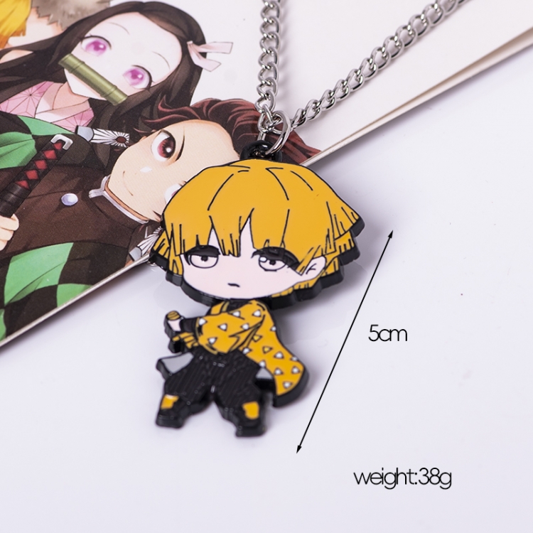 Demon Slayer Kimets Anime cartoon metal necklace pendant price for 5 pcs