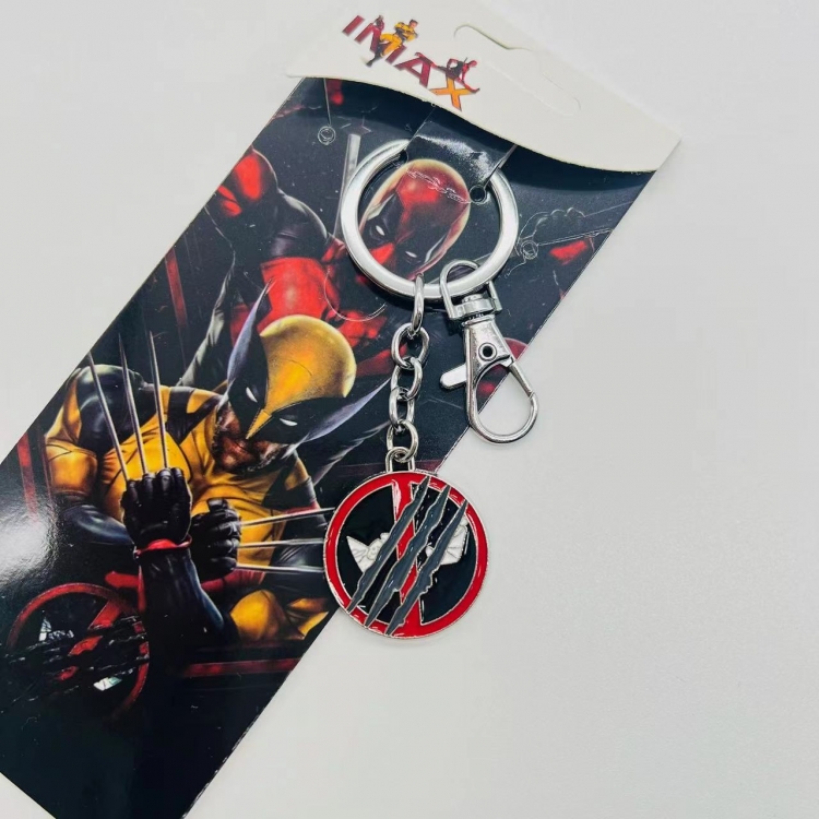 Deadpool  Animation metal keychain pendant price for 5 pcs